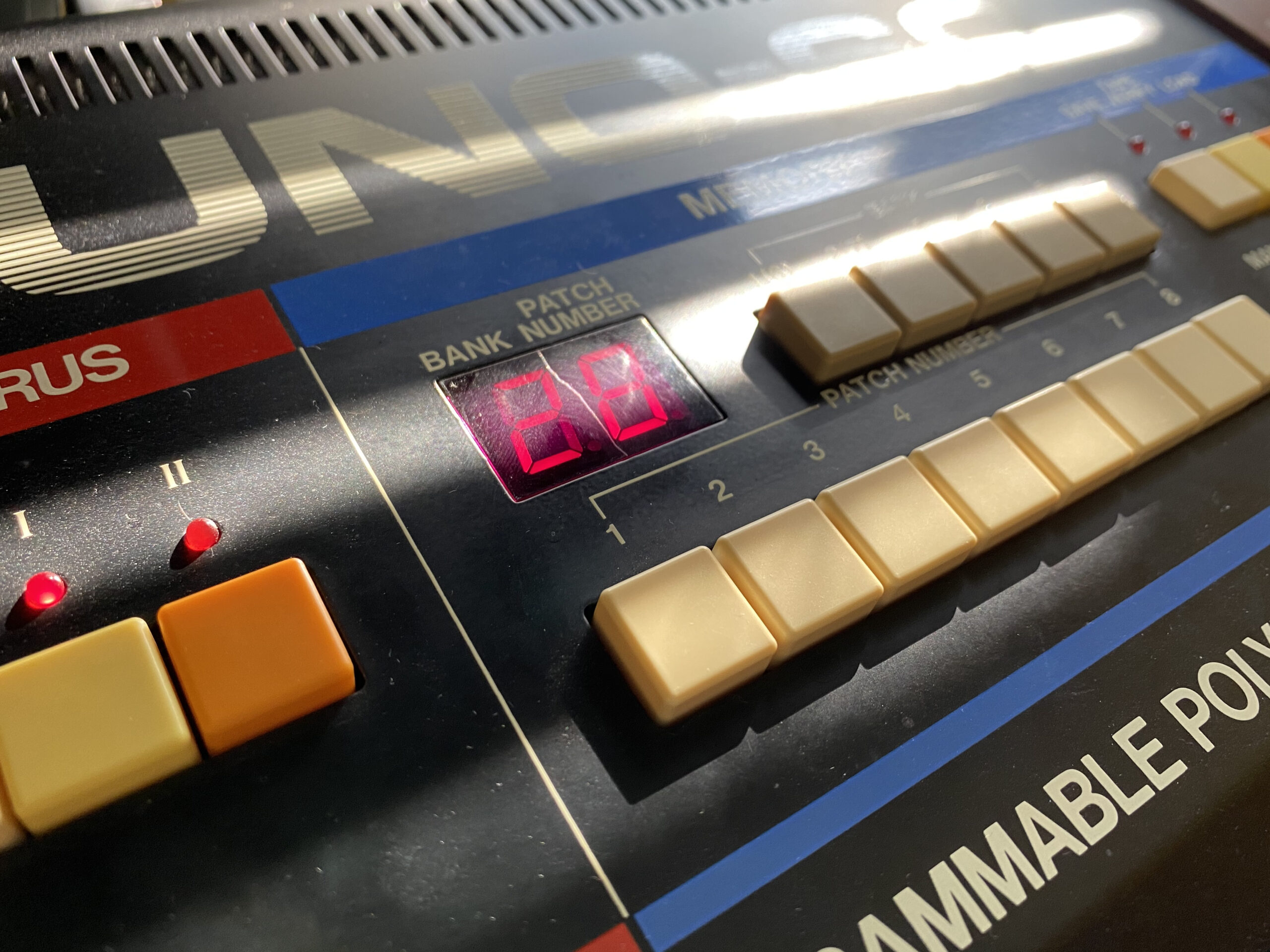Up-close of Roland Juno 60